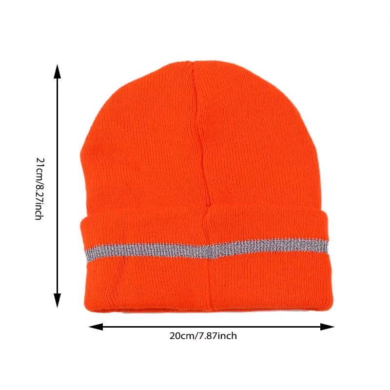 Unisex Reflective Knitted Hats Luminous Outdoor Cycling Ski Warm Caps Women Men Autumn Winter Hats Casual Bonnet NEW