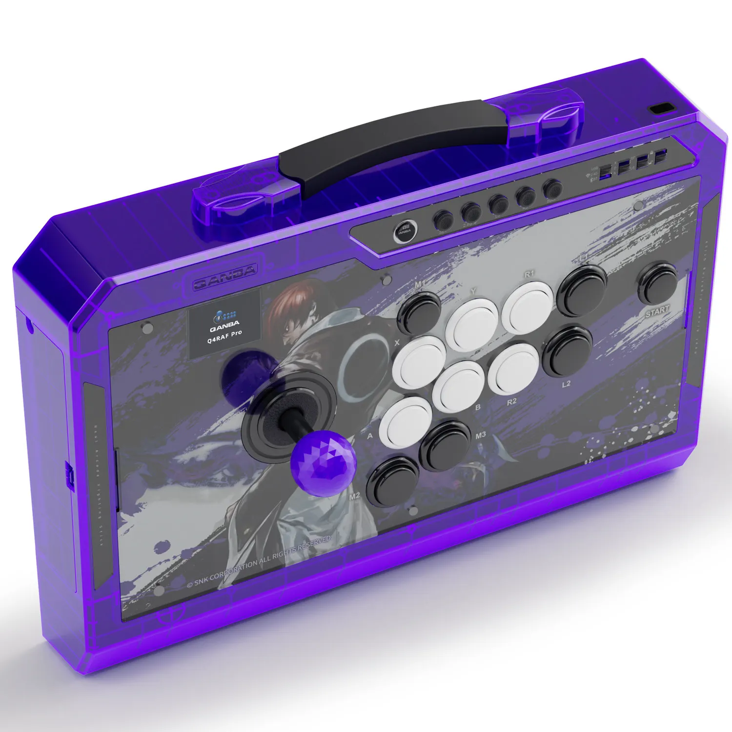 QANBA/Boxmaster Q4Pro 8K Smart Arcade Joystick Wired/Wireless 2.4G Bluetooth Tri-mode 11-Key Custom Mapping Supports PC/Mac/Andr