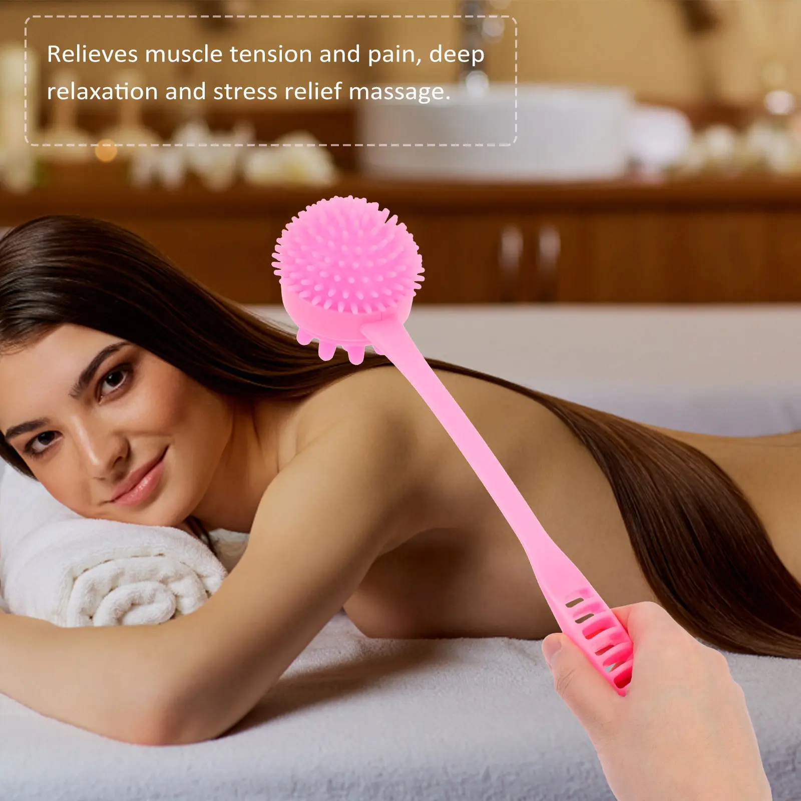 

Silicone Massage Hammer Body Massager Multi-Dot Matrix Portable Back Scratcher Deep Muscle Pain Relief Stress Relaxation Tool