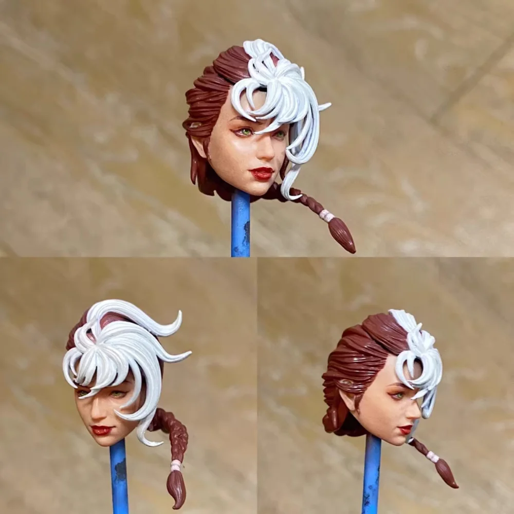 【30days Made】1/12 Scale Female Soldier Super Heroine Anna Marie Painted Unpainted Head Sculpture For 6''Action Figure Model