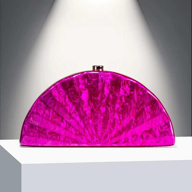 

Irregular Shell Acrylic Women's Bag Banquet Bag Fashion Trend Wedding Party Banquet Handbag Single Shoulder Diagonal Cross Bag