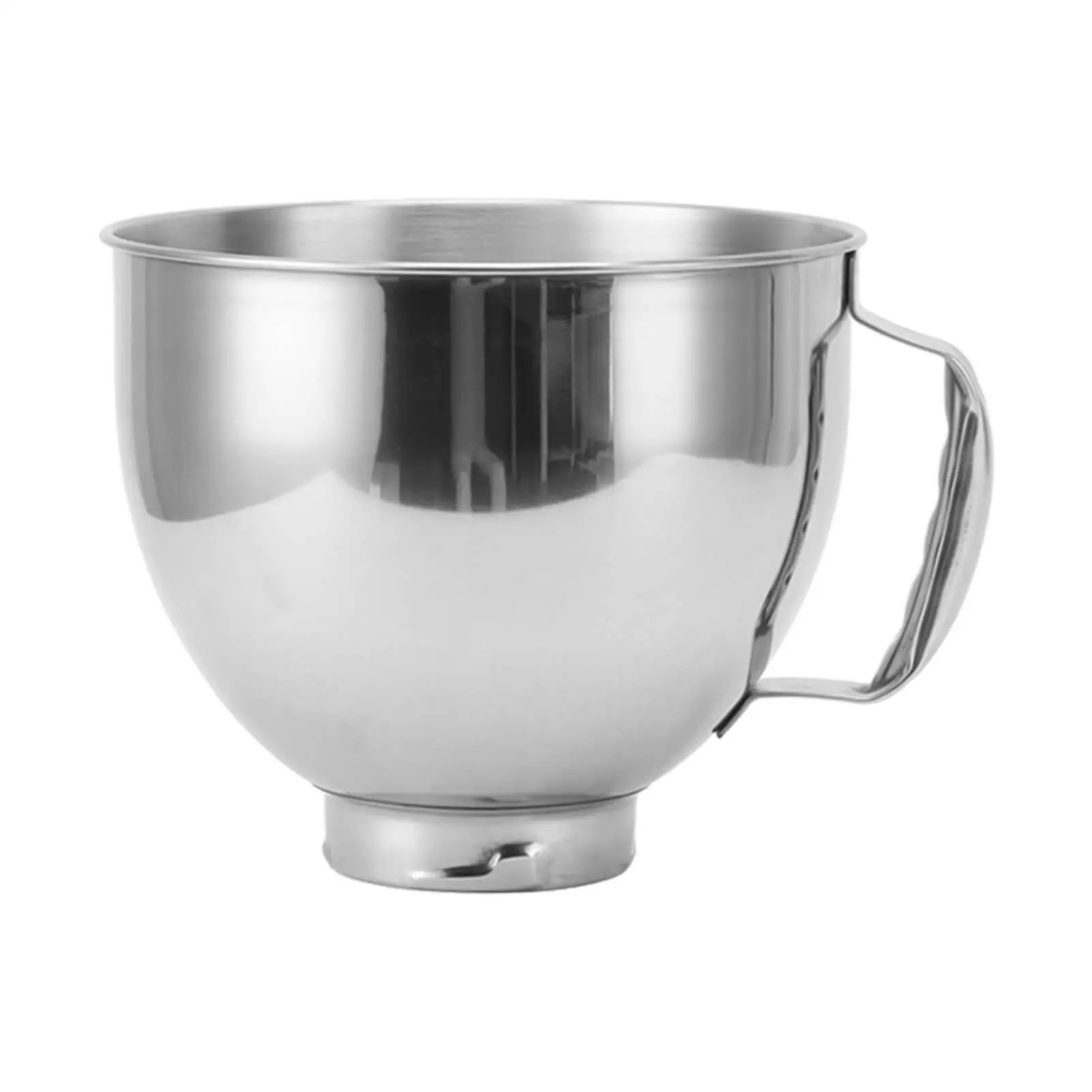 

Stainless Steel Mixer Bowl Multipurpose Mixing Bowl with Handle - 4.5Q Capacity