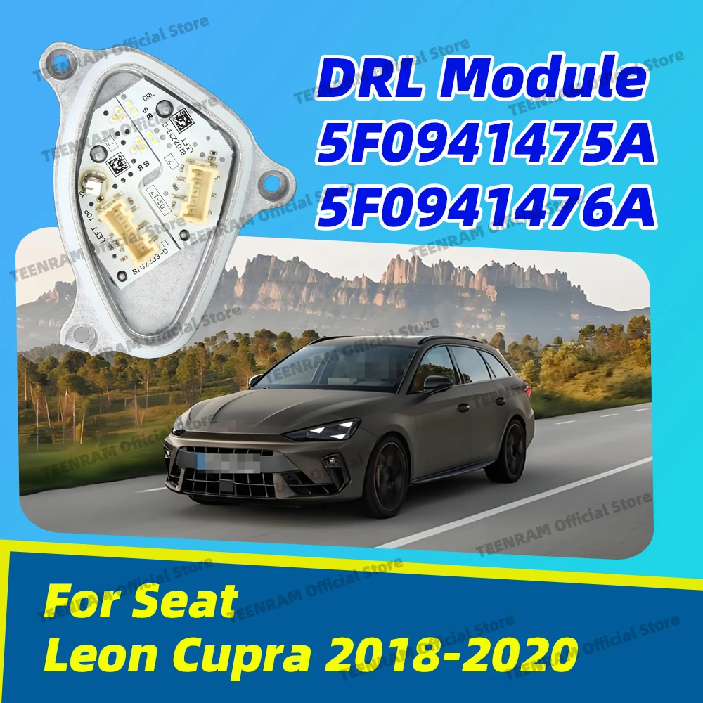 1PC 5F0941475A 5F0941476A Daytime Running Light Led Angel Control Module Left / Right Side For Seat Leon Cupra 2018 2019 2020