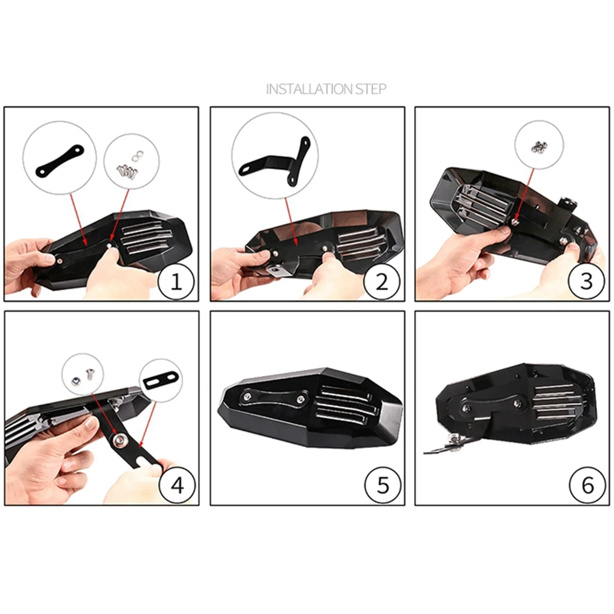 

Premium Motorcycle Hand Guard Protector for ,Transparent