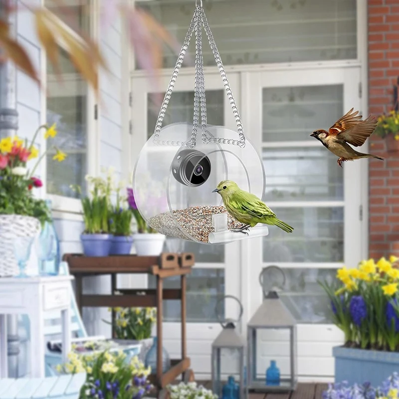 Smart Bird Feeder With Camera, Bird Watching Camera Wirelessly Automatically Captures Bird Video And Motion Detection