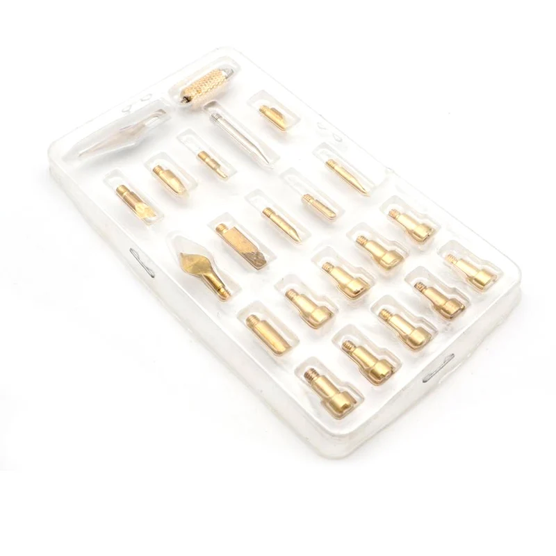 23Pcs Pyrography Tips, Wood Burning Tool Kits Carving Iron Tip for Embossing/Birthday/Wedding Anniversary/Halloween/Christmas