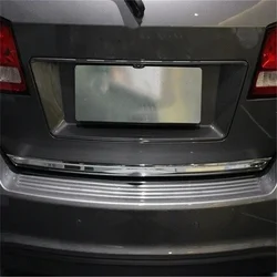 WELKINRY For Dodge JC Journey 2009-2020 Fiat Freemont ABS Chrome Car Tail Rear Box Gate Back Door Trunk Boot Lower Cover Trim