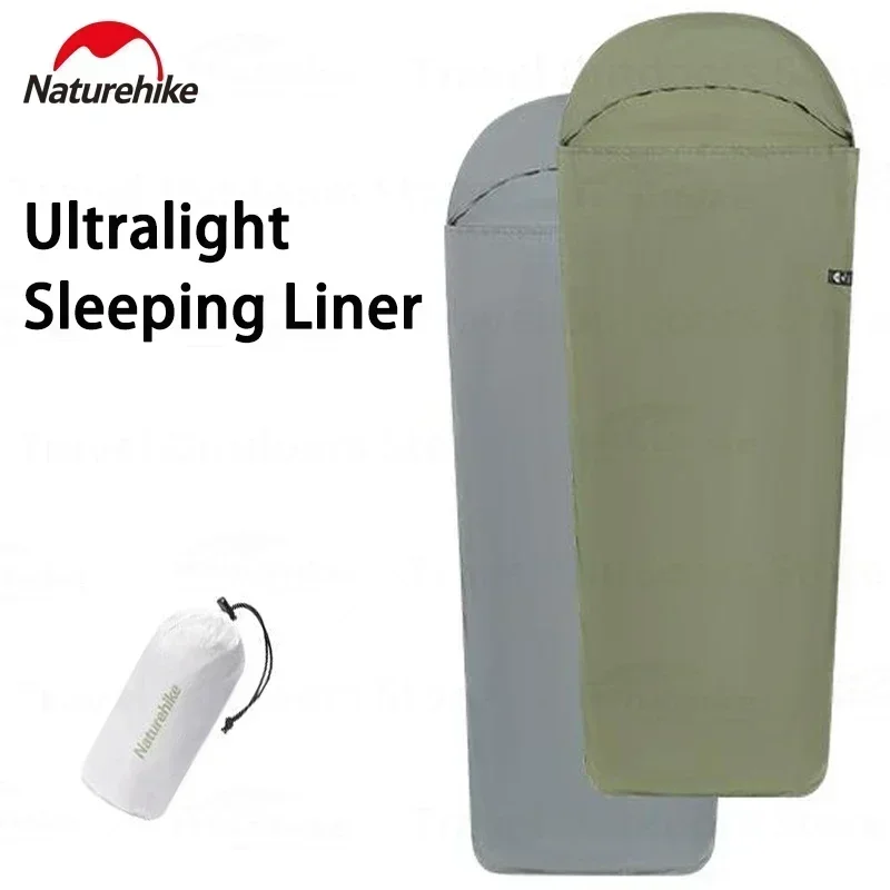 

Naturehike 128g Ultralight Camping Single Dustproof Sleeping Bag Liner Travel Portable Sleeping Bag Accessories With Storage Bag