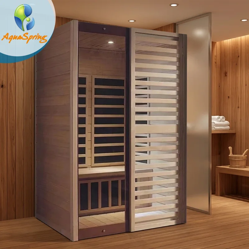 OEM ODM factory far infrared sauna room indoor full spectrum smart panel and carbon board heater wood material