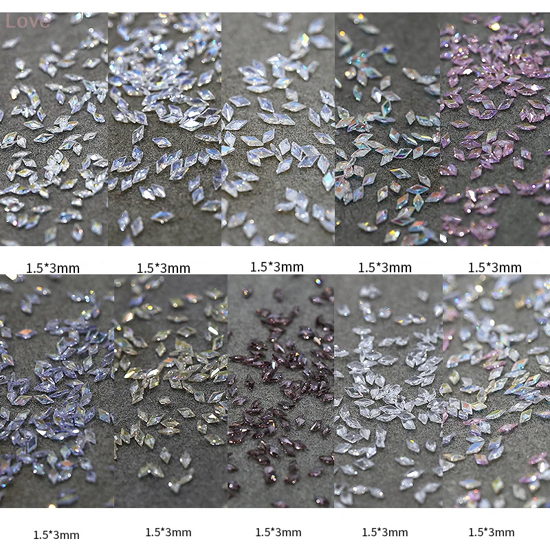 [L & P] 50 قطعة مسمار صغير الفن الراين كريستال فلاتباك الماس مختلط شكل البريق لتقوم بها بنفسك مسمار فاخر مانيكير اكسسوارات