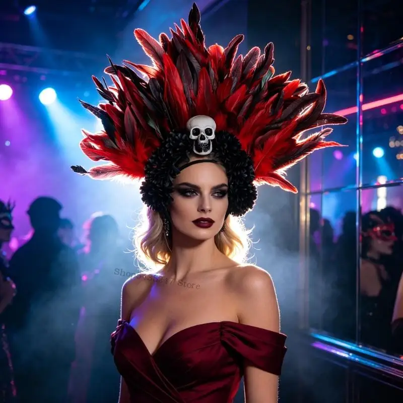 capacete-fantasia-festa-com-detalhe-caveira-flor-para-looks-fotograficos