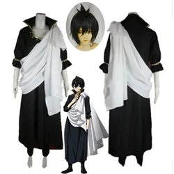 Nuovo arrivo Fairy Tail Zeref men Cosplay Costume Set completo e parrucca cappotto lungo pantaloni e panno bianco Halloween Cosplay women