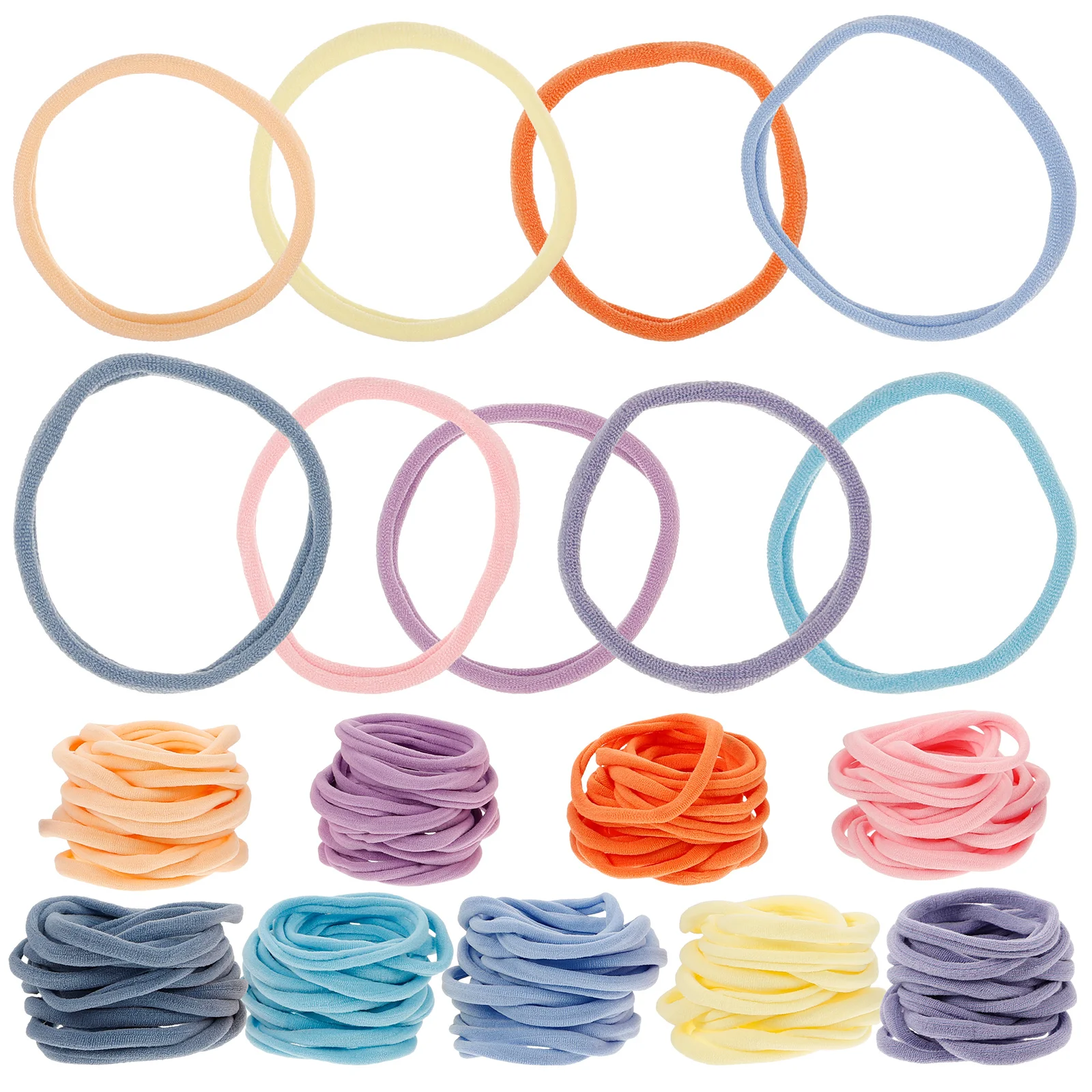 Elastic Cord Knitter Toy Weaving Loom Refill Loops Insulation Pads Nylon Kit for Girls