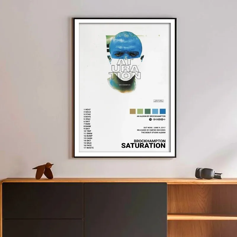 Brockhampton Hip Hop Music Album Cover Saturation Pictures for Room Bar Wall Art Home Decor Canvas Painting Print Posters Gift