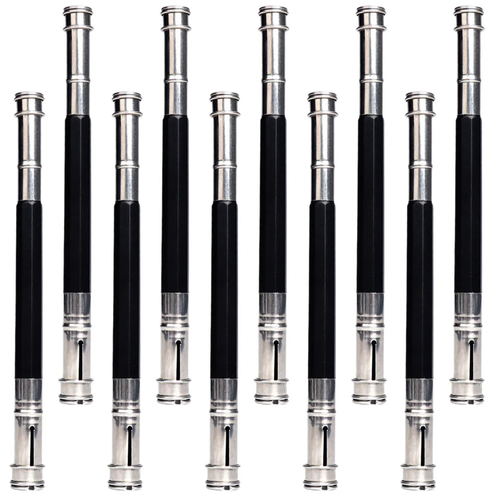 10Pcs Bleistift Extender Edelstahl Metall Extender Doppelseitige Halter Student Schreibwaren Büro Liefert Schule Kunst