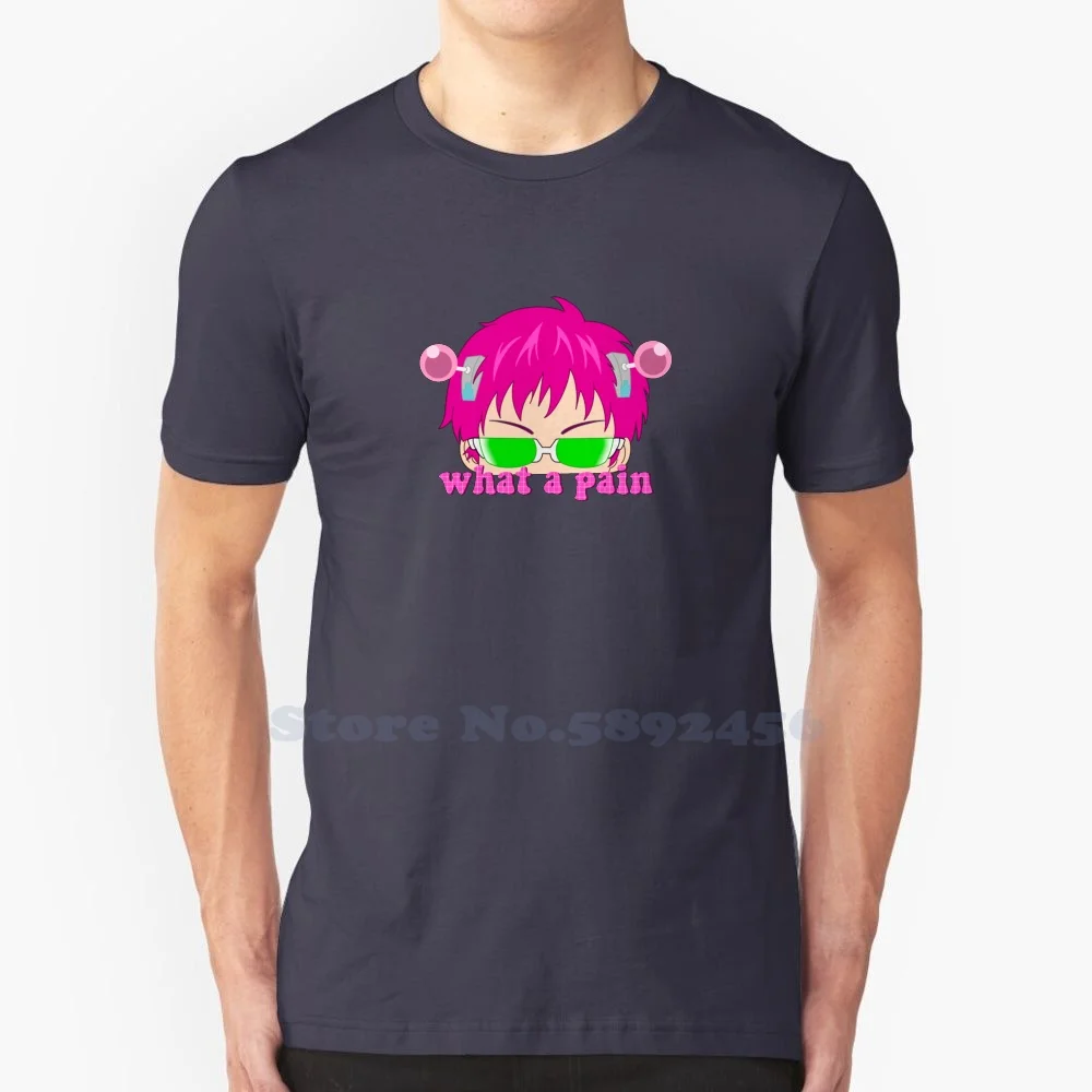 Saiki K What A Pain 100% Pure Cotton T-Shirt Saiki K Kusuo Saiki Anime