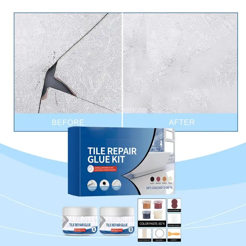 Tile Adhesive High-Strength Construction Glue Marble Adhesive All Purpose Tile Grout Repair Paste Stone And Tile Adhesive