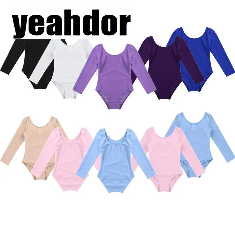 

Girls Ballet Leotards Gymnastics Long Sleeve Gymnastics Leotard Dance Bodysuit Classique Bailarina Ballet Dress Dance Train Wear