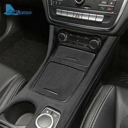 ABS Carbon Fiber Suede For Mercedes Benz A Class W176 CLA C177 GLA X156 2013-18 Car Center Console Gear Shift Panel Trim Cover