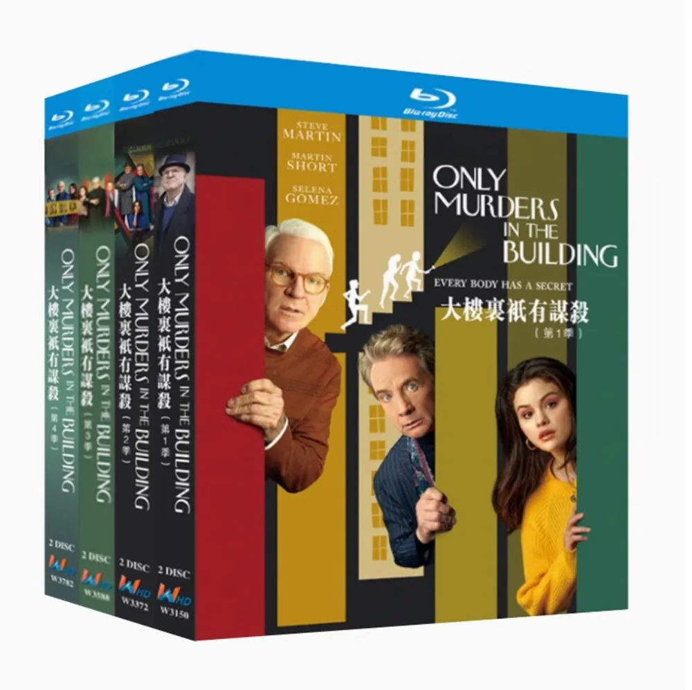 Only Murders in the Building 1-4 BD Movie TV Film 8-Disc All Region New Box Set