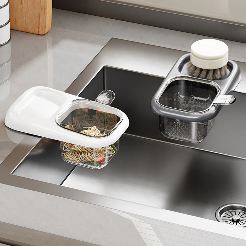 Kitchen Sink Drain Basket For Leftover Food Scraps Filter Basket Multifunctional Household Drain Rack Kitchen Drainage Filter
