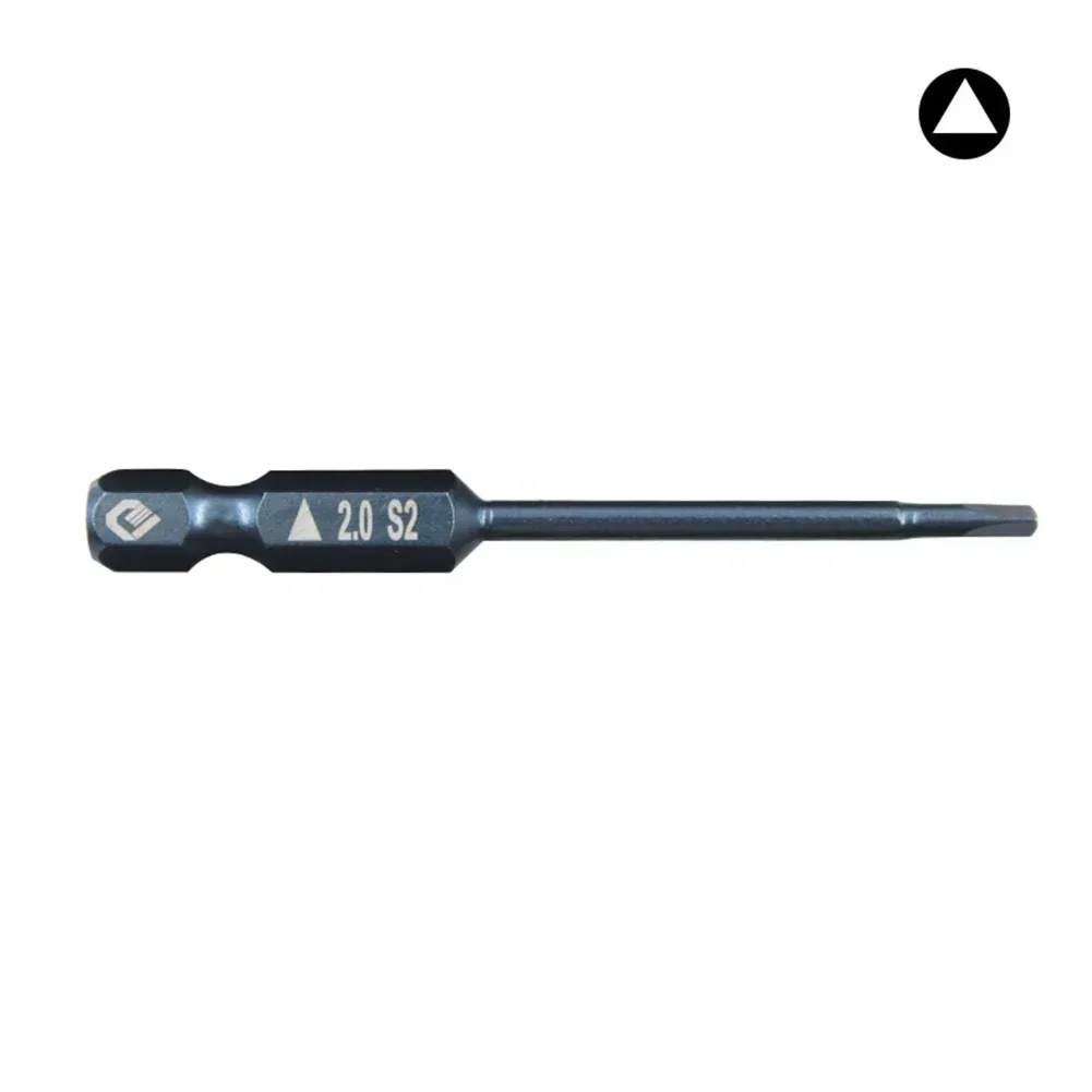Imagem -02 - Chave de Fenda Triangular Bit Magnético Preciso 1.8 2.0 2.3 2.7 mm 6.35 mm Hex Haste para Chave de Fenda Elétrica Broca Ferramentas Elétricas pc