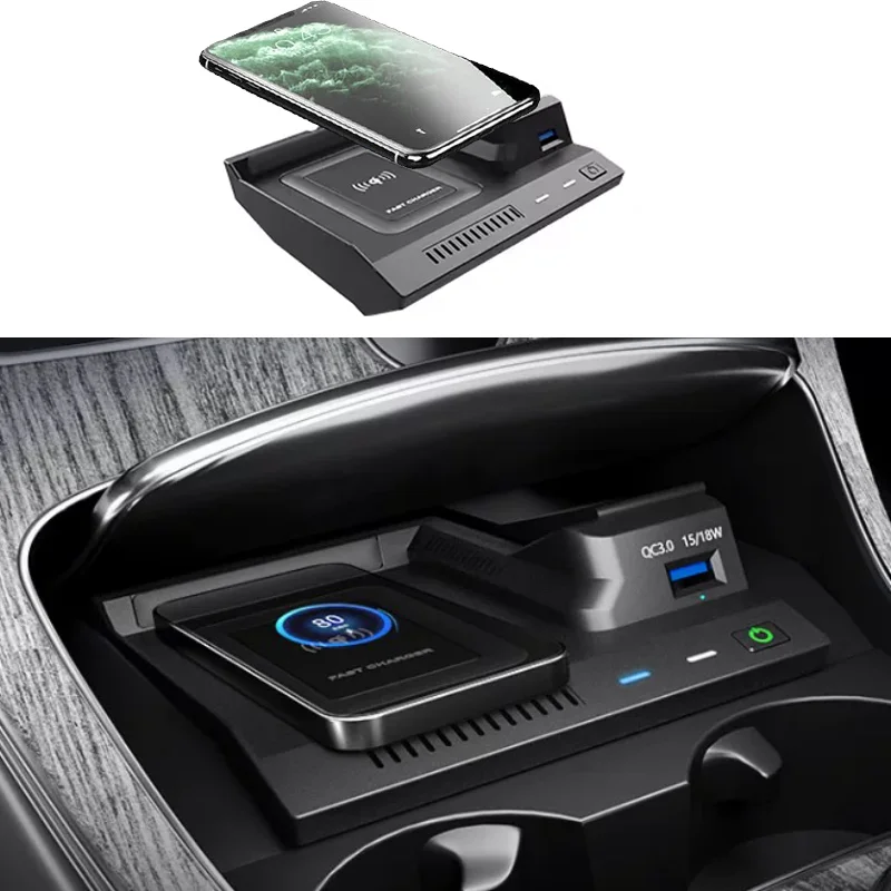 

Fit for Mercedes-Benz C/GLC/AMG Series 2022-2015 C180/C200/C260/C300/GLC200/GLC300 Wireless Charging Panecar interior decoration