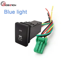 Car LED Light ABS Trac Off Button Power Off Switch Fit for Toyota Camry Prius Corolla PRADO