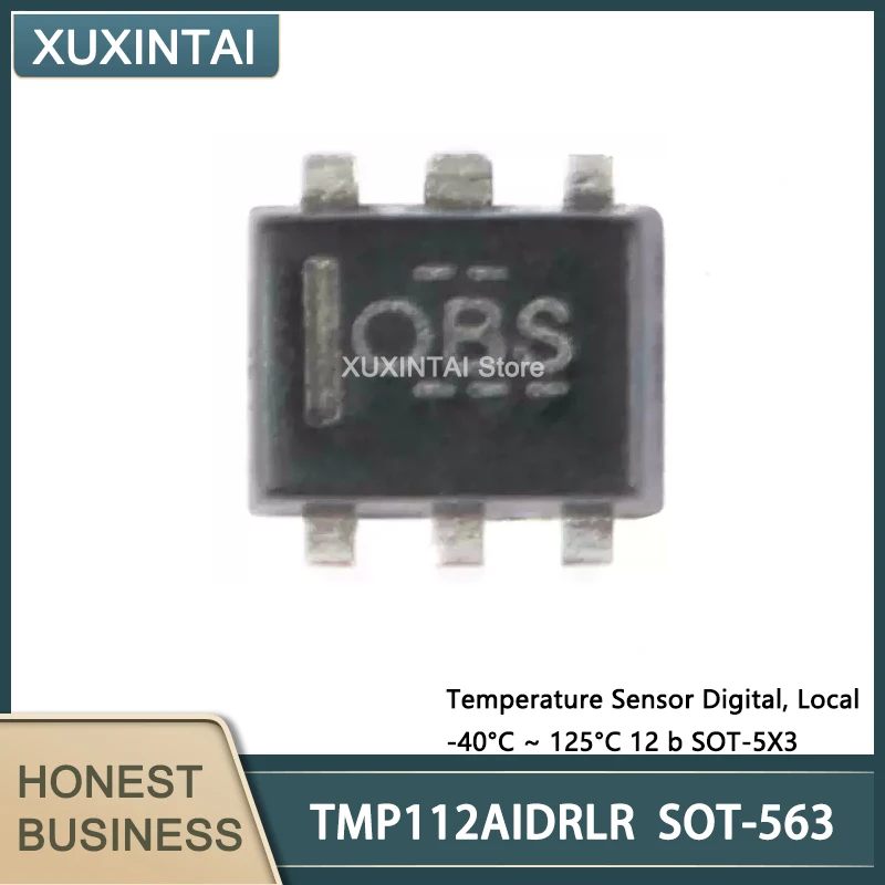 20Pcs/Lot  New Original  TMP112AIDRLR  TMP112 Temperature Sensor Digital, Local -40°C ~ 125°C 12 b SOT-5X3