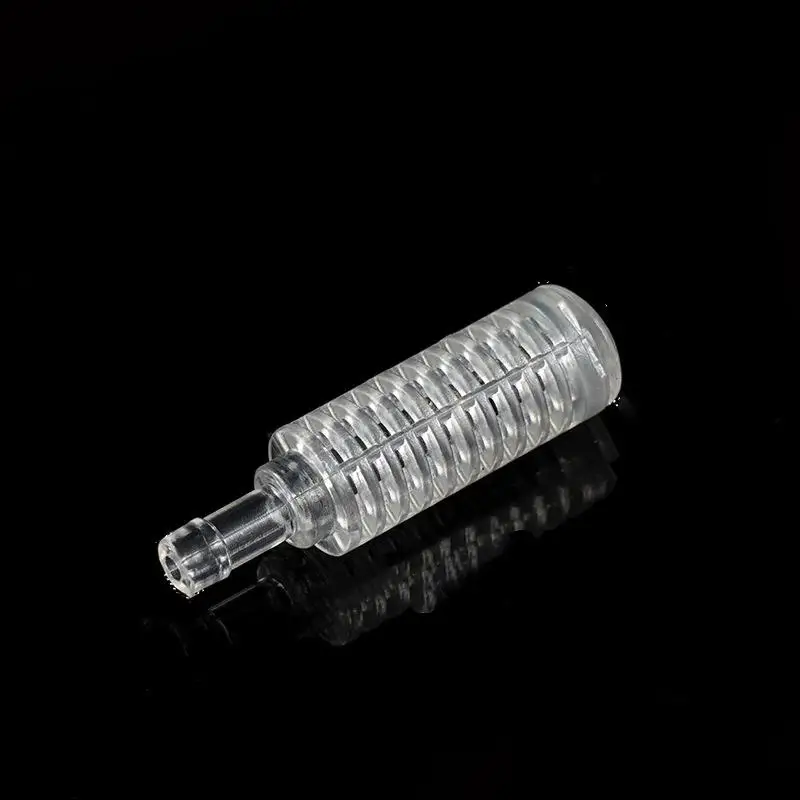 Aquarium Air Stone Inline Filter Diffuser Transparent Plastic Bubble Diffuser High Dissolved Oxygen for Fish Tank Decoration