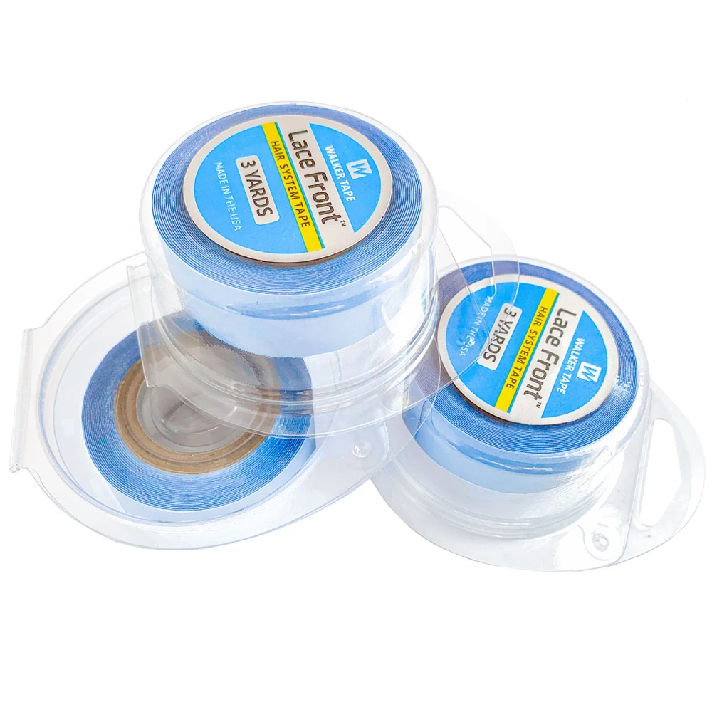 

1/2/3 Rolls with box Longth 3yards Width0.32/0.39/0.47/0.79in Lace Front Wig Tape For Hair Extensions Double-Sided Adhesives