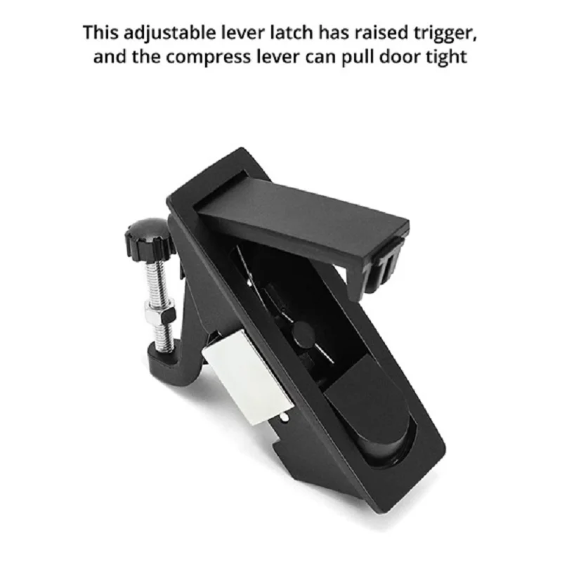 4Pcs Compression Latch Lock Zinc Alloy Flush Lever Latch Adjustable Grip Range 0.04 Inch-0.94 Inch-A30R