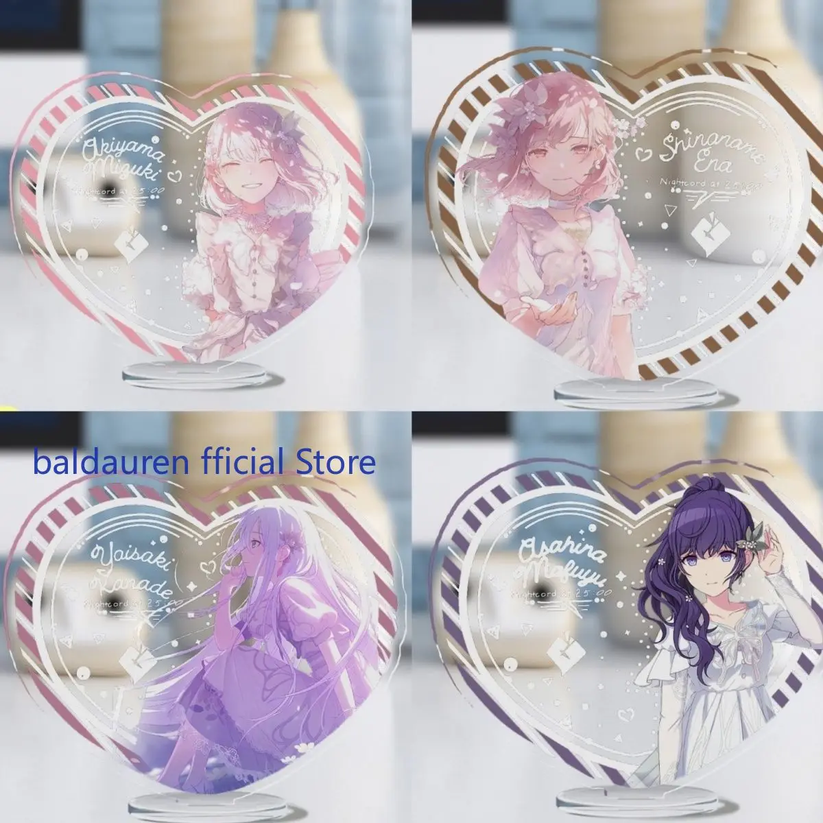 Asahina Mafuyu Mfy Akiyama Mizuki Mzk Shinonome Ena Yoisaki Kanade Project Sekai HD Interlayer Acrylic Stand Model Desk Decor