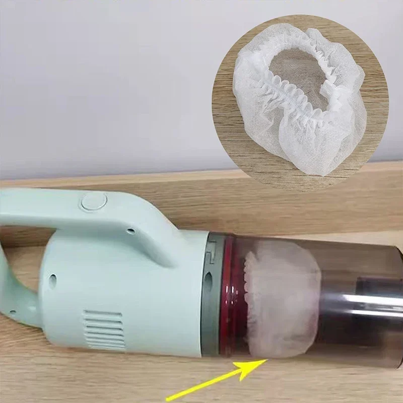 100pcs  Disposable Vacuum Cleaner Cleaner Filter Nonwoven Dust Collector Filter Cartridge Filter Cover Accessories Cleaning