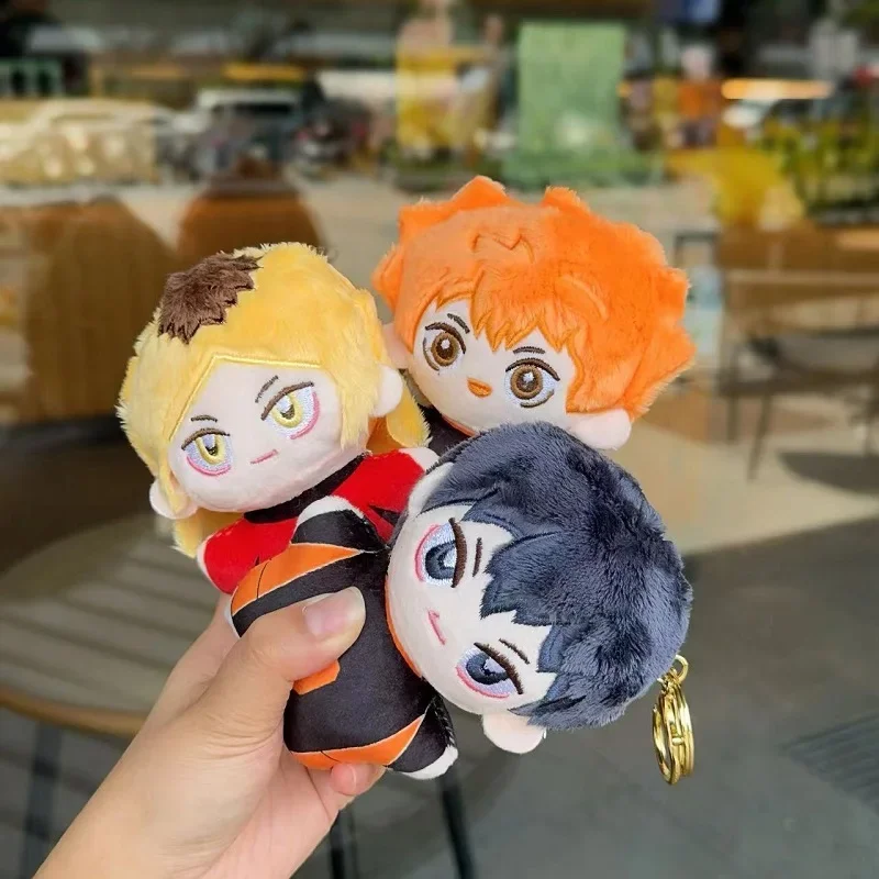 13cm Haikyuu Plush Toy Hinata Shoyo Keychain Kageyama Anime Peripheral Mini Volleyball Stuffed Doll Bag Pendant Gifts