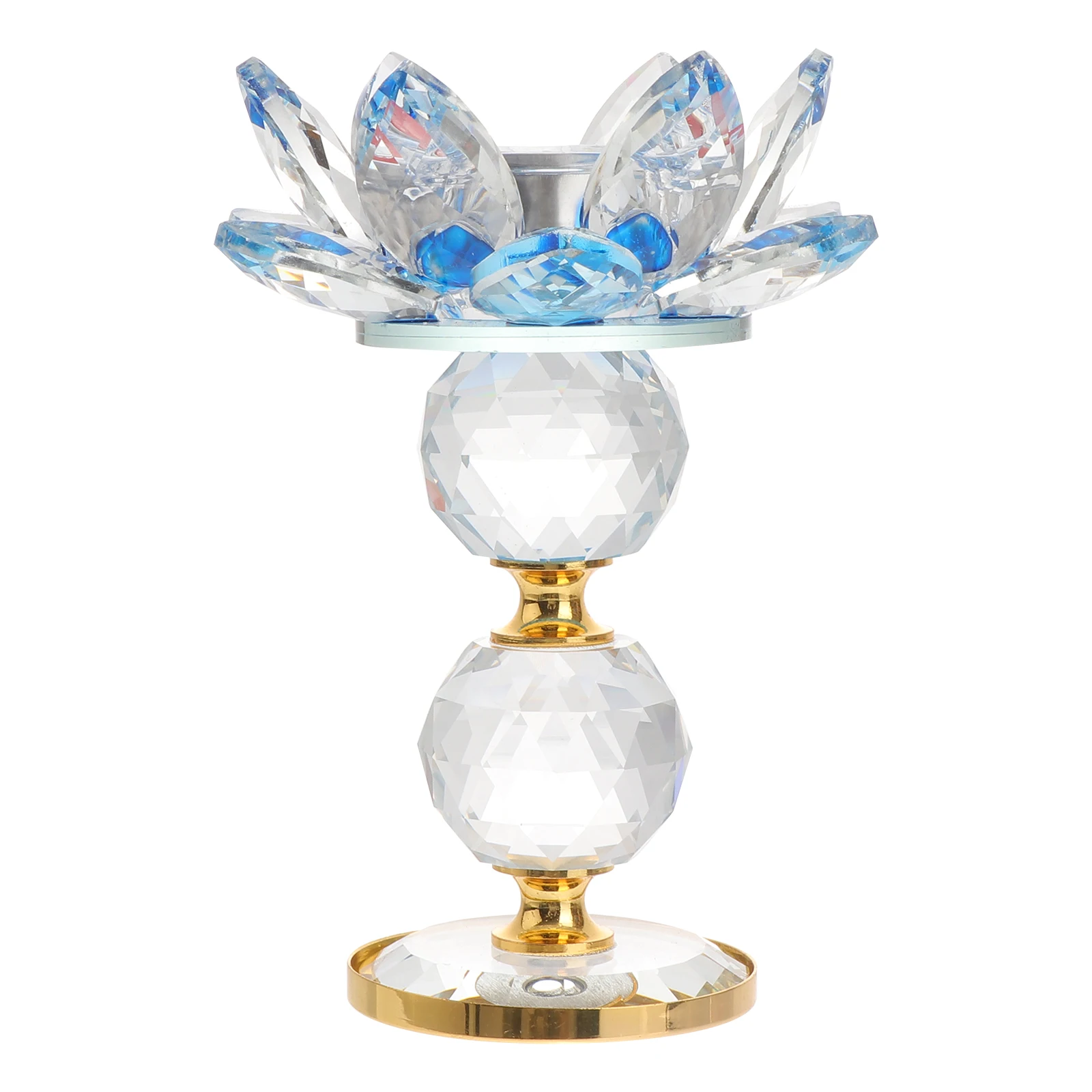 

Glass Lotus C Decor Practical Home Decor Buddha Hall Temple Decoration Simple Stylish C