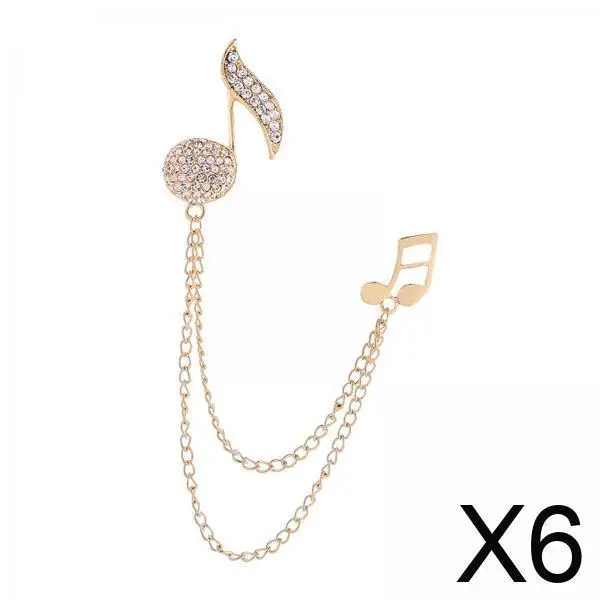 

Брошь со звездой премиум-класса, булавка с музыкальными нотами, подвесная цепочка, декоративная булавка для лацкана для мужского официального костюма, подарок на день рождения