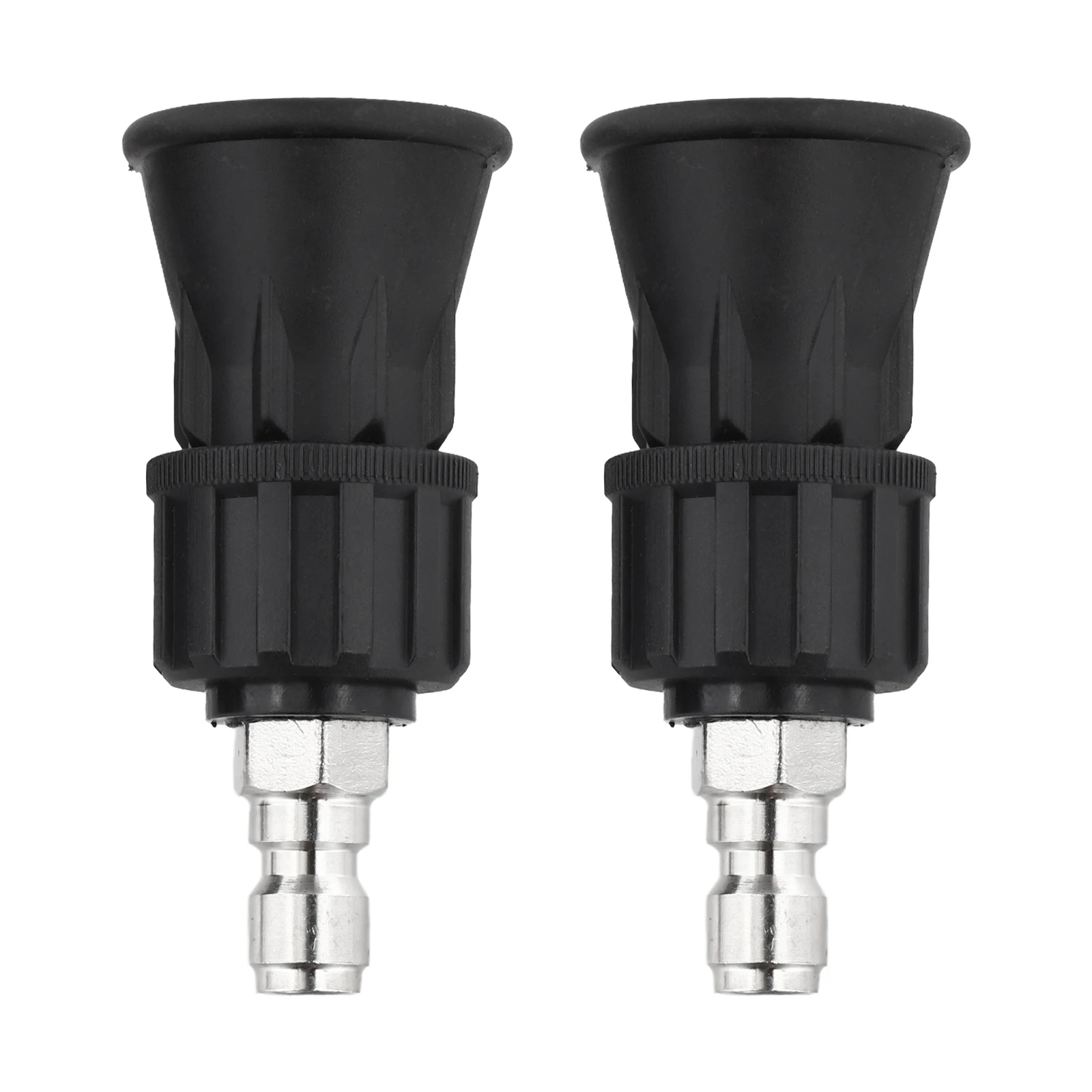 Pressure Washer Cleaning Nozzle with 40 Degree Spray and Rubberized Tip to Protect Vehicle and Reduce for splash During Use