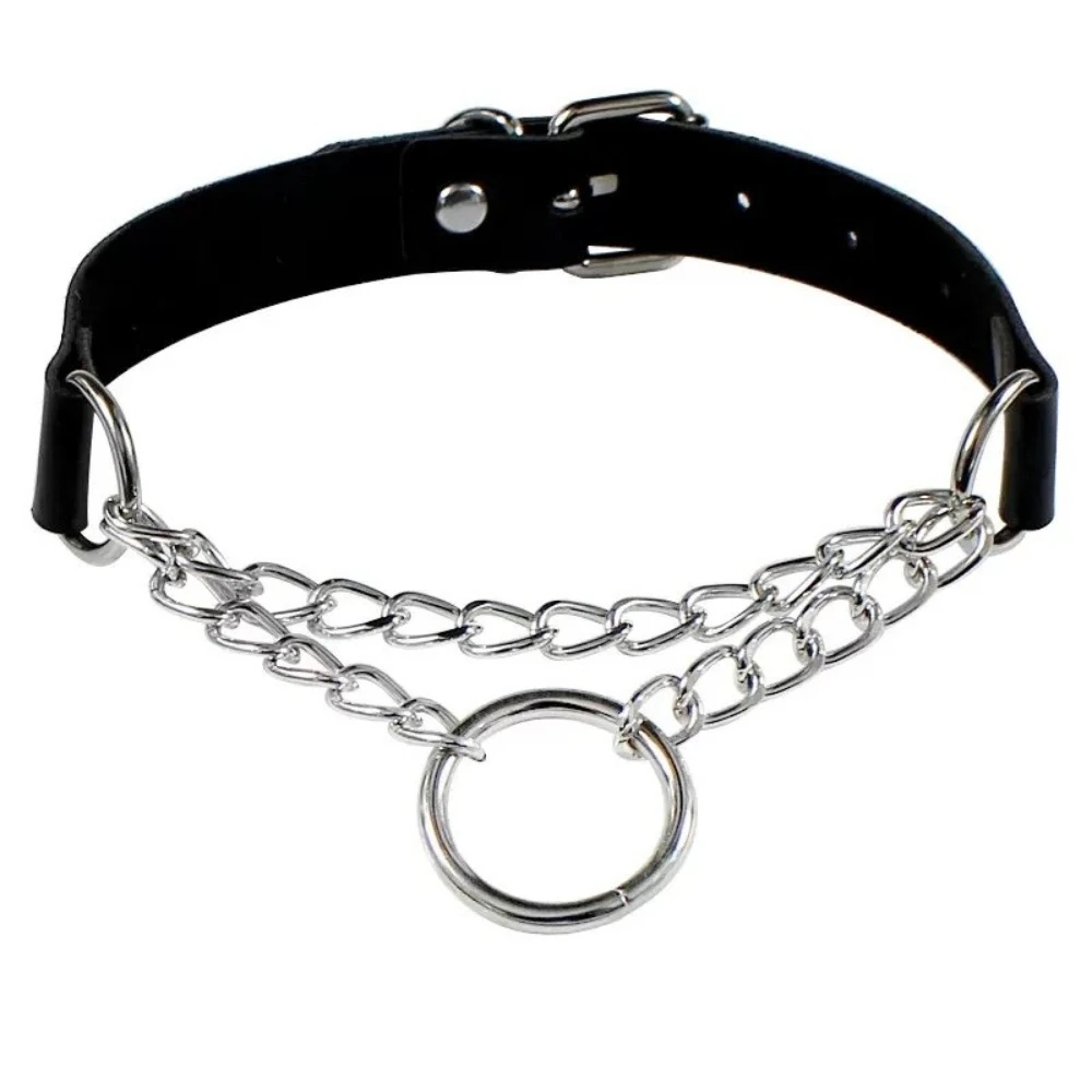 Women Sexy Bondage PU Leather Necklace Gothic Erotic Neck Harness Fetish Sex Toy Adult Party Women Neck Accessorie - view 3