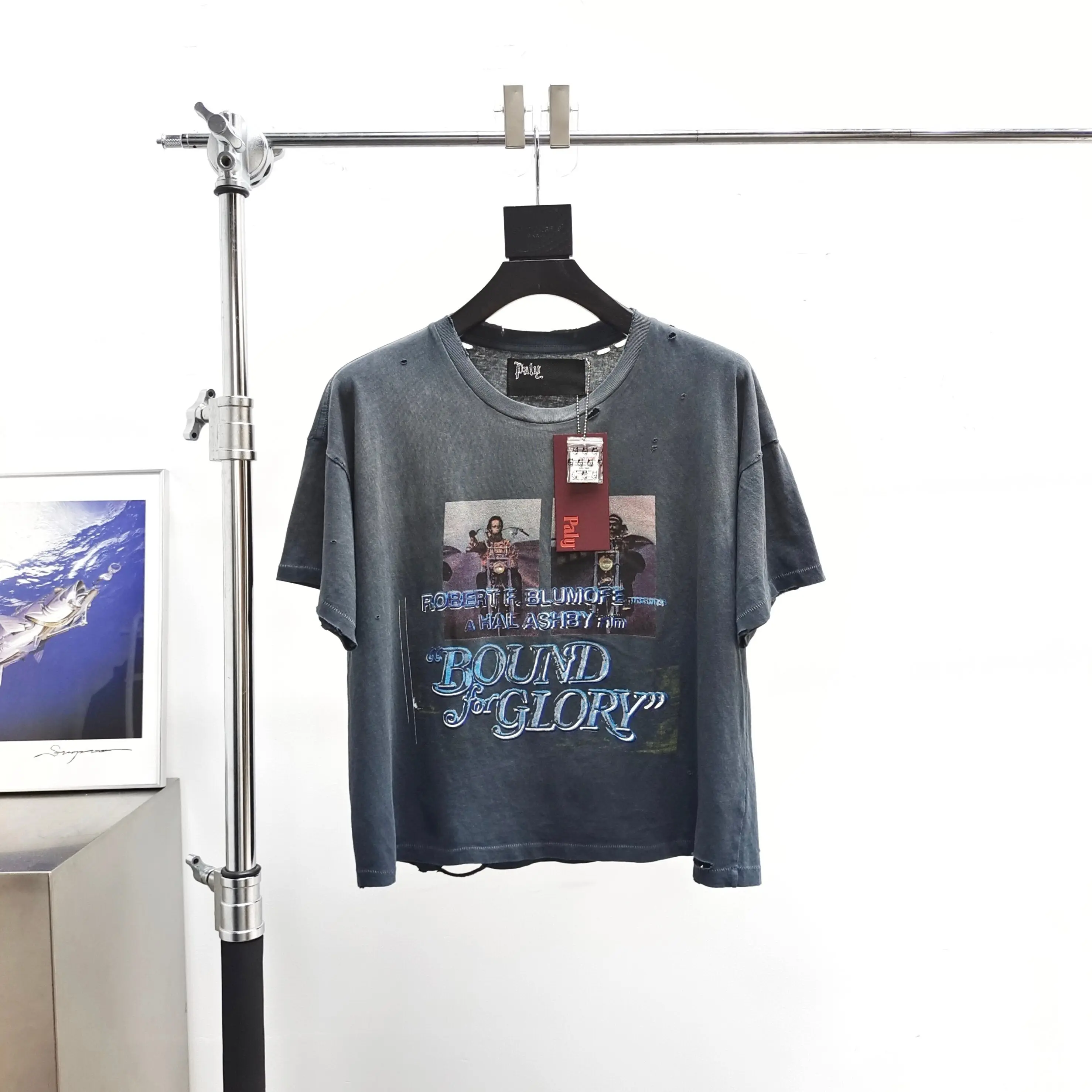 Paly Hollywood Path of Glory Vintage Sabotage Washed Black Short Sleeve Tee