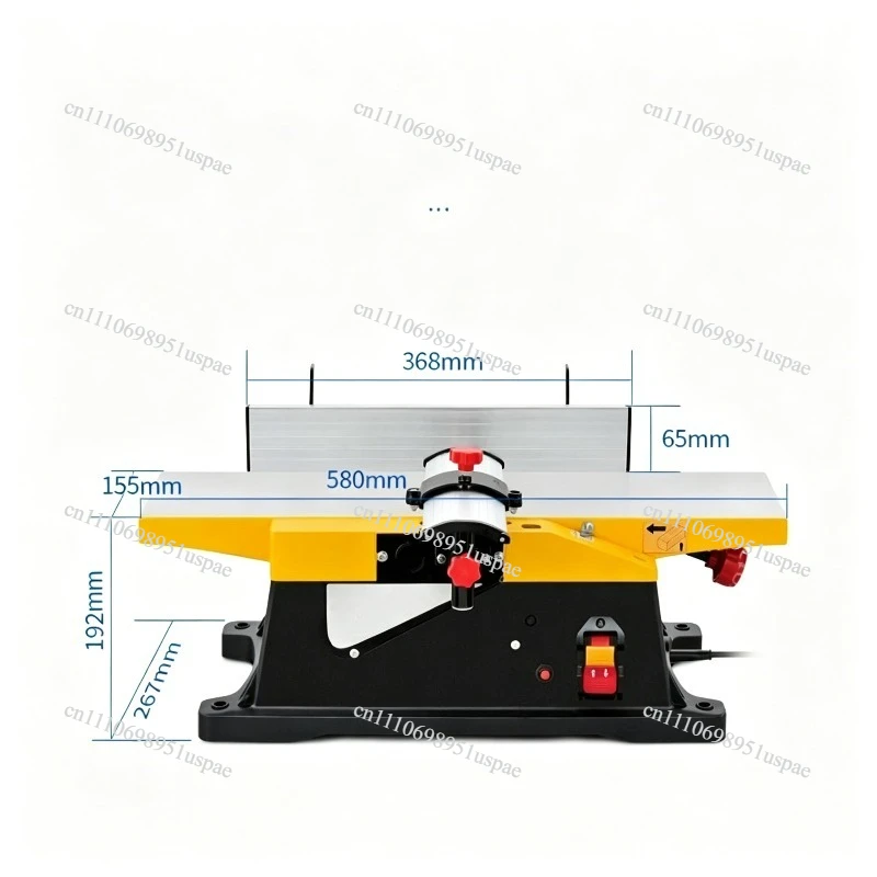 6 Inch Planer Jointer Electric Wood Planer Benchtop Tool for Home Workshop Woodworking​