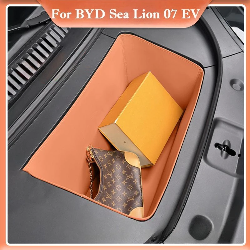 

Для BYD Sea Lion 07 EV 2024 2025 Коврик для хранения переднего капота, крышка багажника, задняя кабина, защита от царапин, коробка для салона автомобиля, укладка, уборка