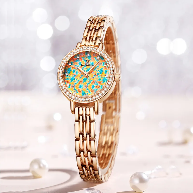 

Mark Fairwhale Women's Quartz Watch Elegant Fashion Starry Sky Dial Luxury Top Brand Waterproof Wristwatch for Ladies