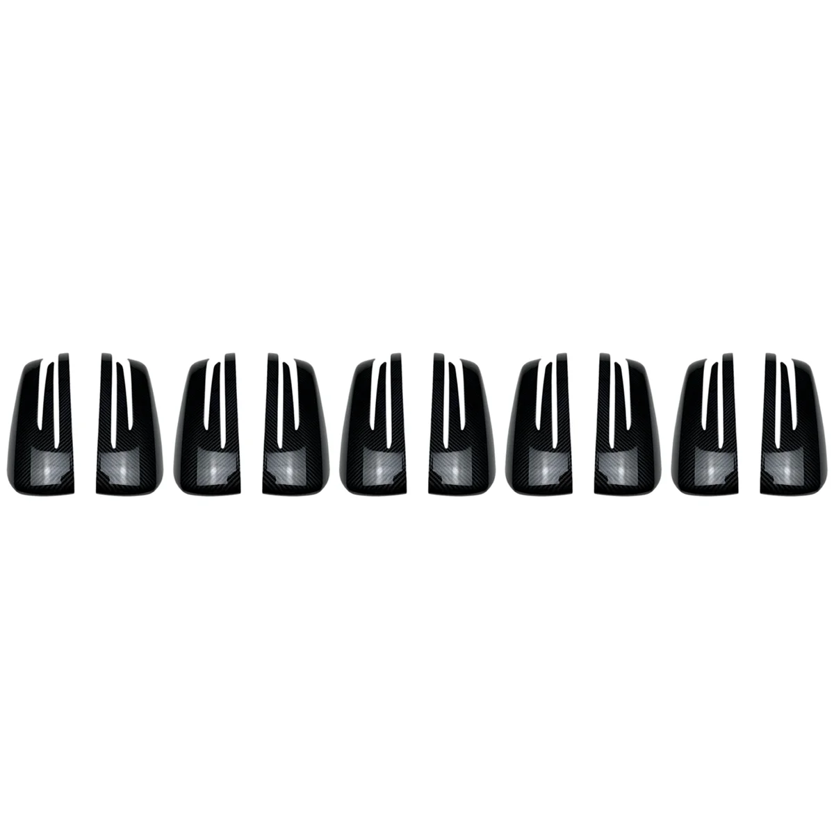 

5X for Mercedes Benz A B CLA GLA C E Class W176 C117 X156 W204 W212 Carbon Fiber ABS Side Rear View Mirror Cover Trim
