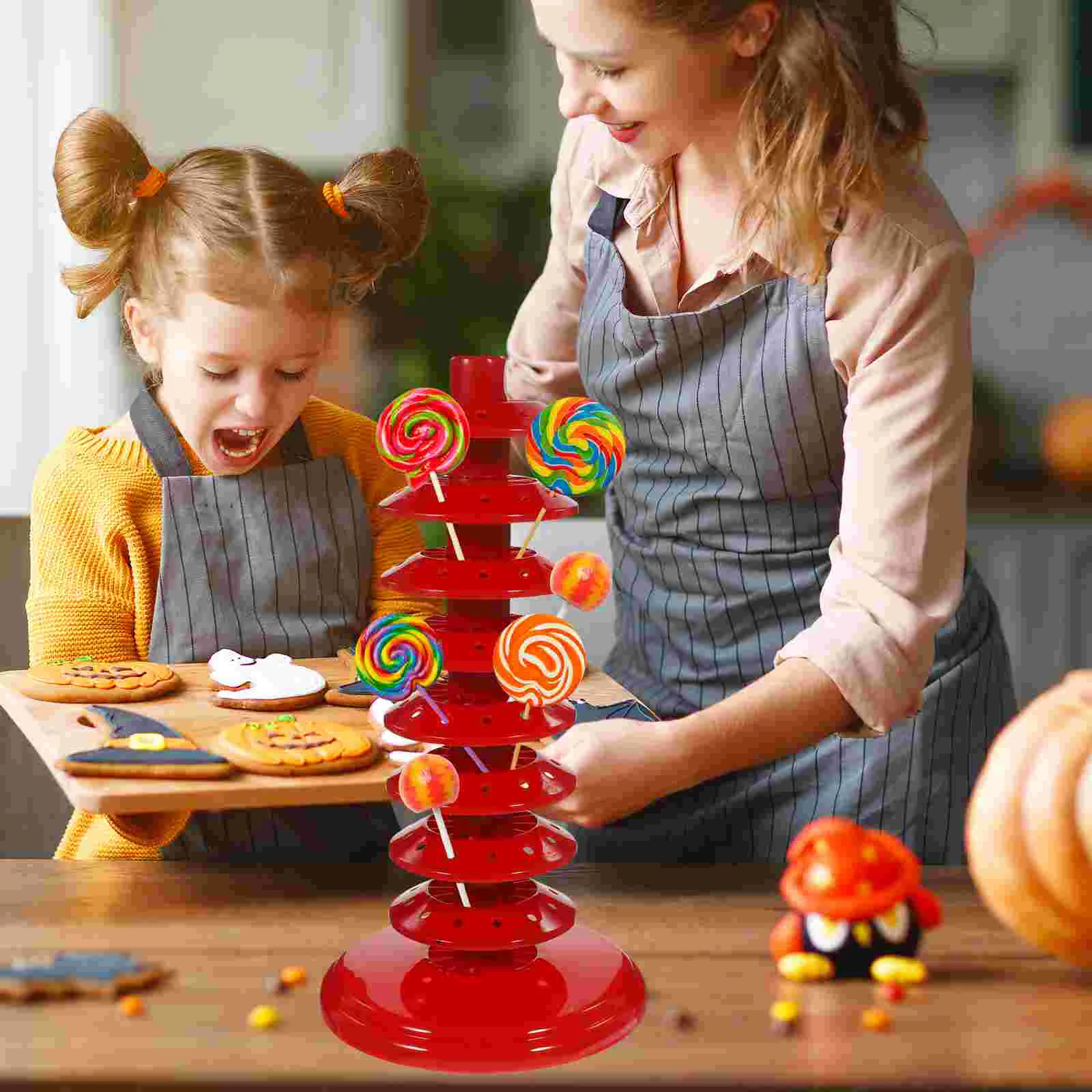 Candy Rack Cake Holder Stand Disposable Plastic Lollipop Sticks for Pops Pp Decorative Baby