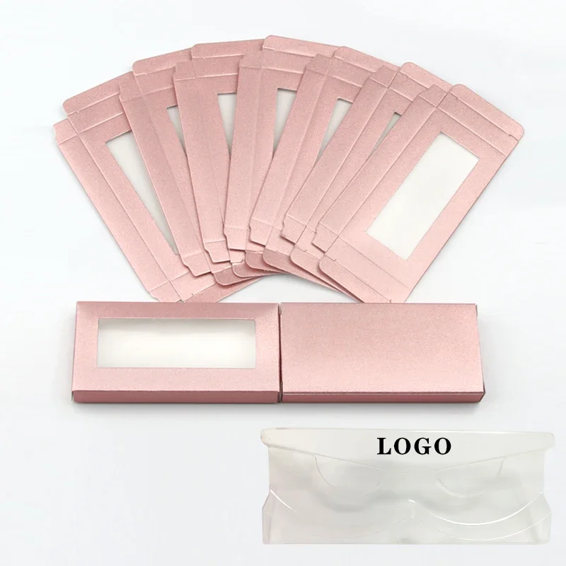 10/100Pcs Wholesale Lash Boxes Packaging with trays Lashes Eyelash Packaging Mink Eyelashes Custom Logo DIY Packages Box