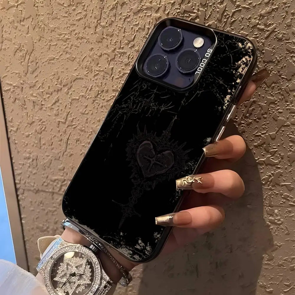 Gothic coquette cybersigilism Phone Case For iPhone 16,15,14,13,12,11,Pro,XS,Max,Plus,Mini,SE Black Candy Matte Shockproof Cover - náhled 5