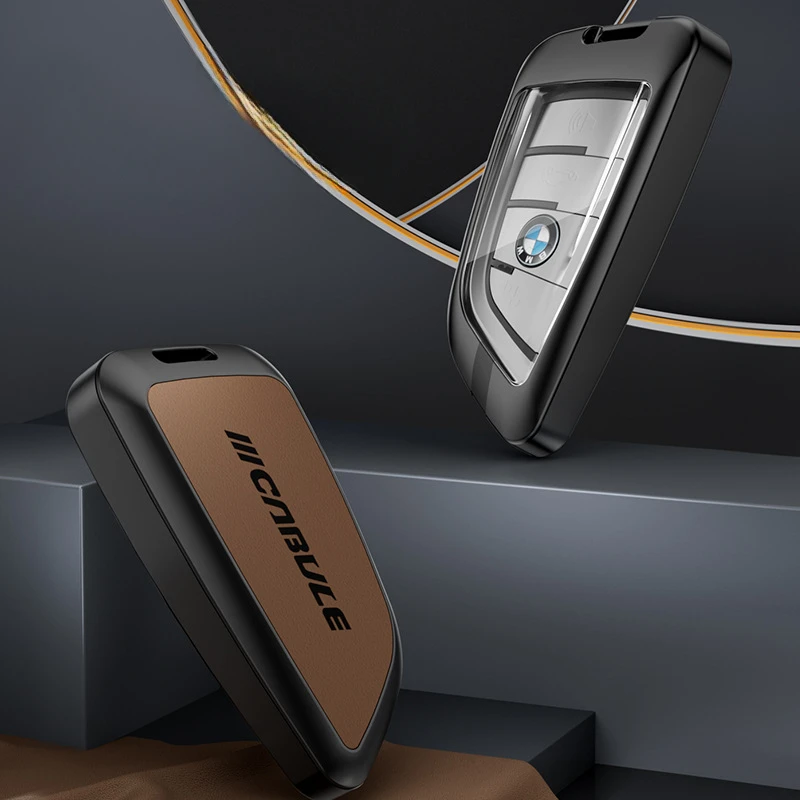 

Suitable for BMW Keycases 5 Series 3 Series 1 Series X1 X2 X3 X5 Key Cover Silver Protector Car Key Chain Holder Case