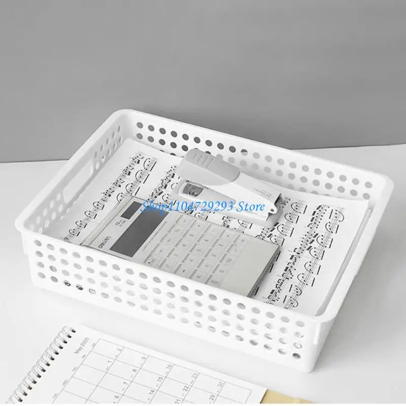 Plastic Storage Basket File Tray Tabletop Document Magazine Office