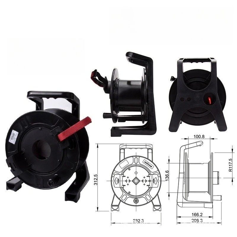 PCD235 Manual Cable Winder – Plastic I-Shaped Spool for Mobile Charger USB Earphone Cord